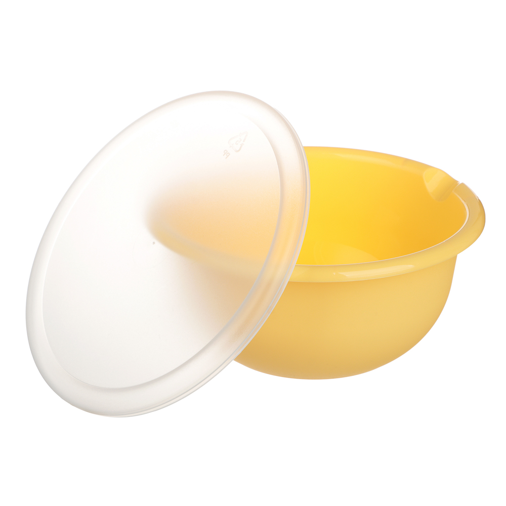 Ботаника Миска с крышкой 1,2л, пластик, 3 цвета, арт.№ 861-572