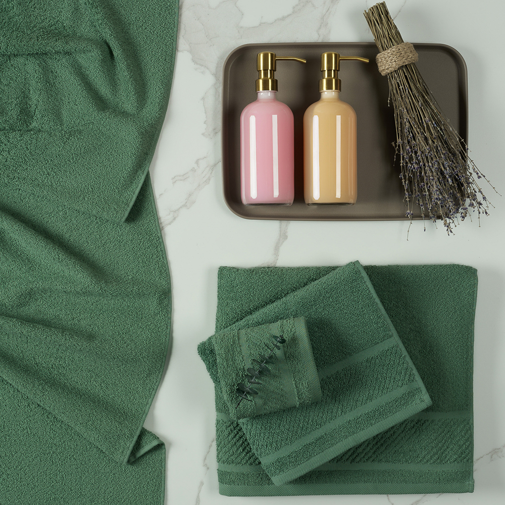 PROVANCE Виана Полотенце махровое, 100% хлопок, 30х50см, зеленый, арт.№ 484-078