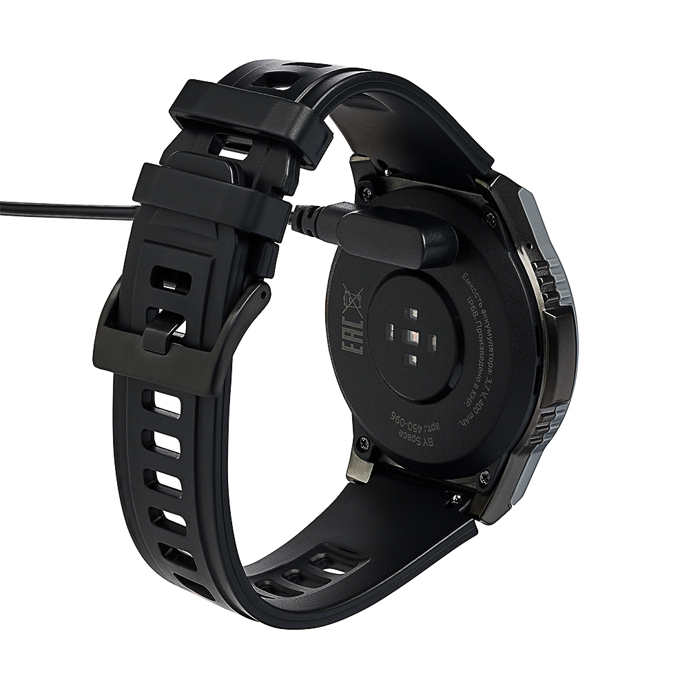 BY Space Умные часы, IP68, сменные панели, 400mAh, 466x466, черный, арт.№ 450-096