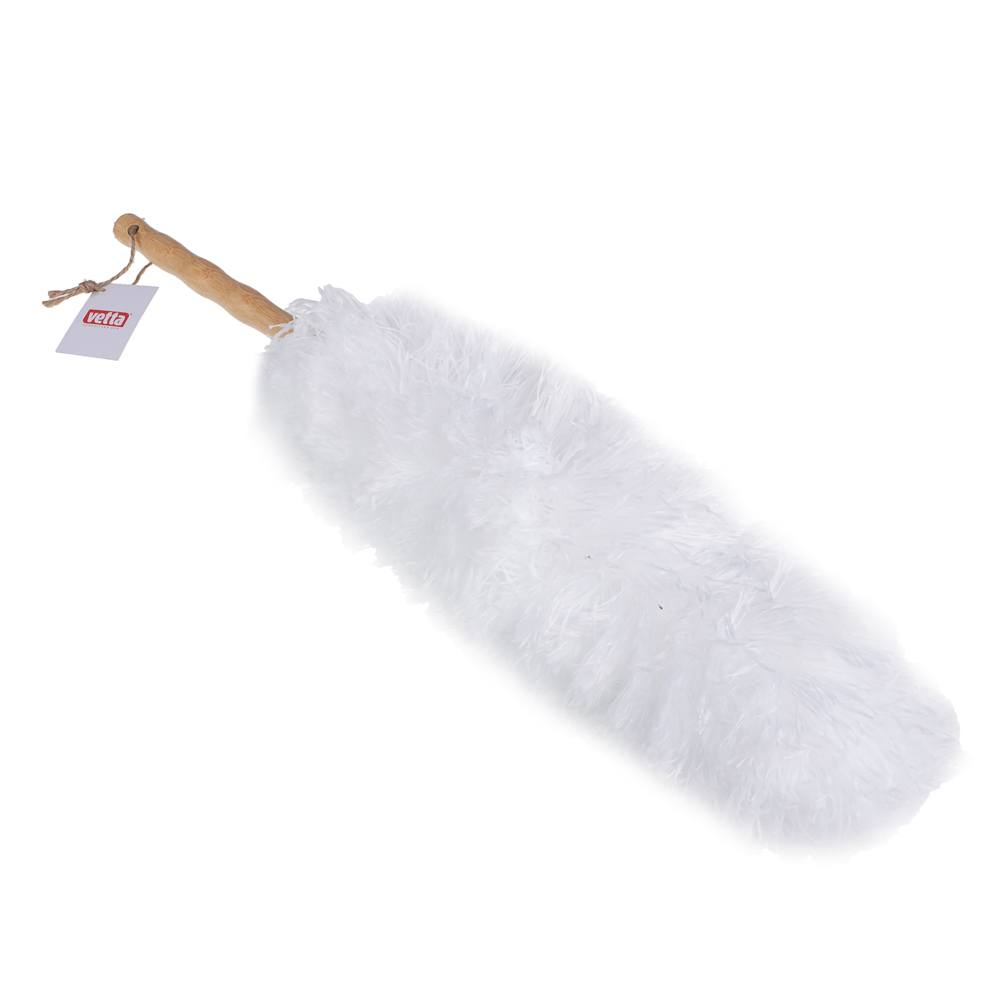 VETTA Щётка-смётка для удаления пыли, пластик, шерсть, молочный бамбук, арт.№ 445-406