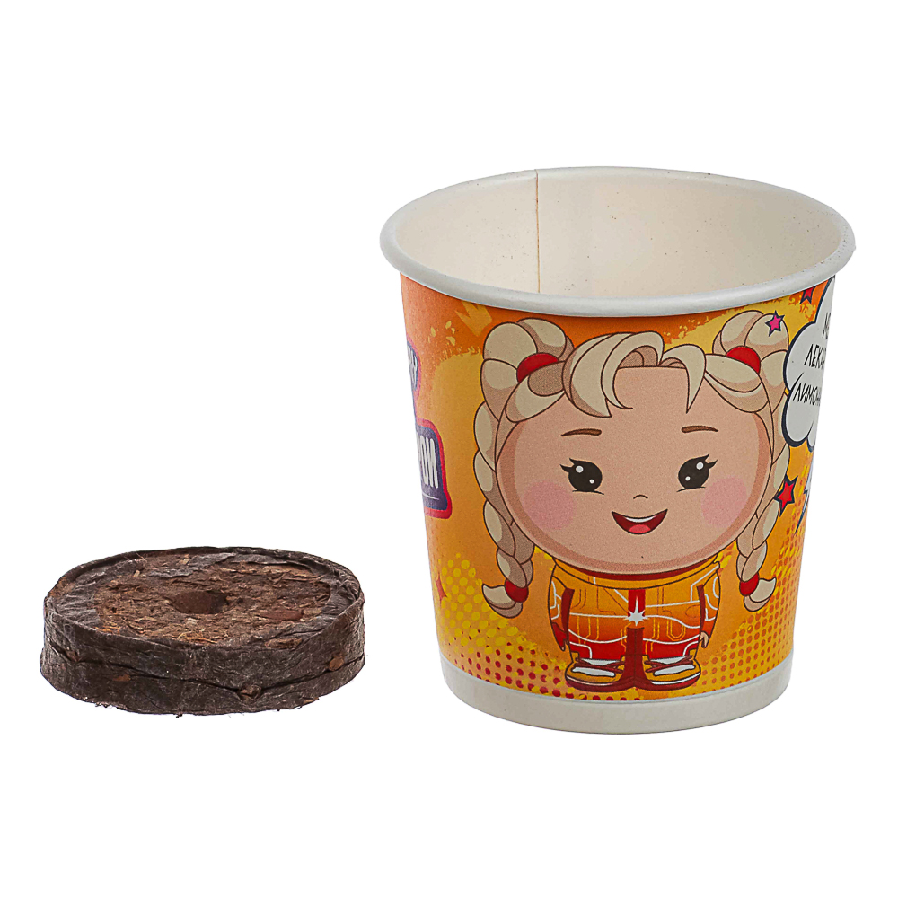 BY Русские Супергерои ЗАРЯ Мелисса лекарственная Лимонный аромат (стаканчик+торф табл+семена), арт.№ 179-602