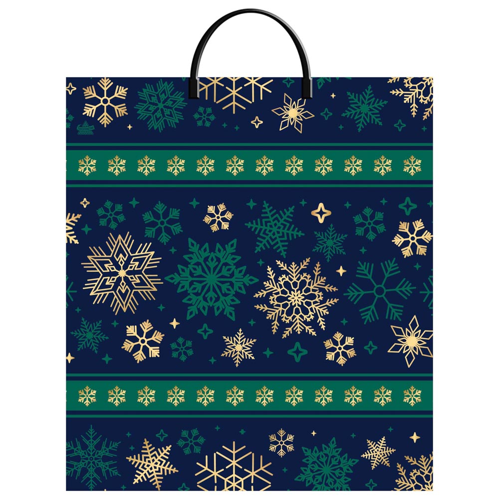 Пакет ПВД с пластиковой ручкой, 40x44см, 100мкм, 5 дизайнов., арт.№ 369-469