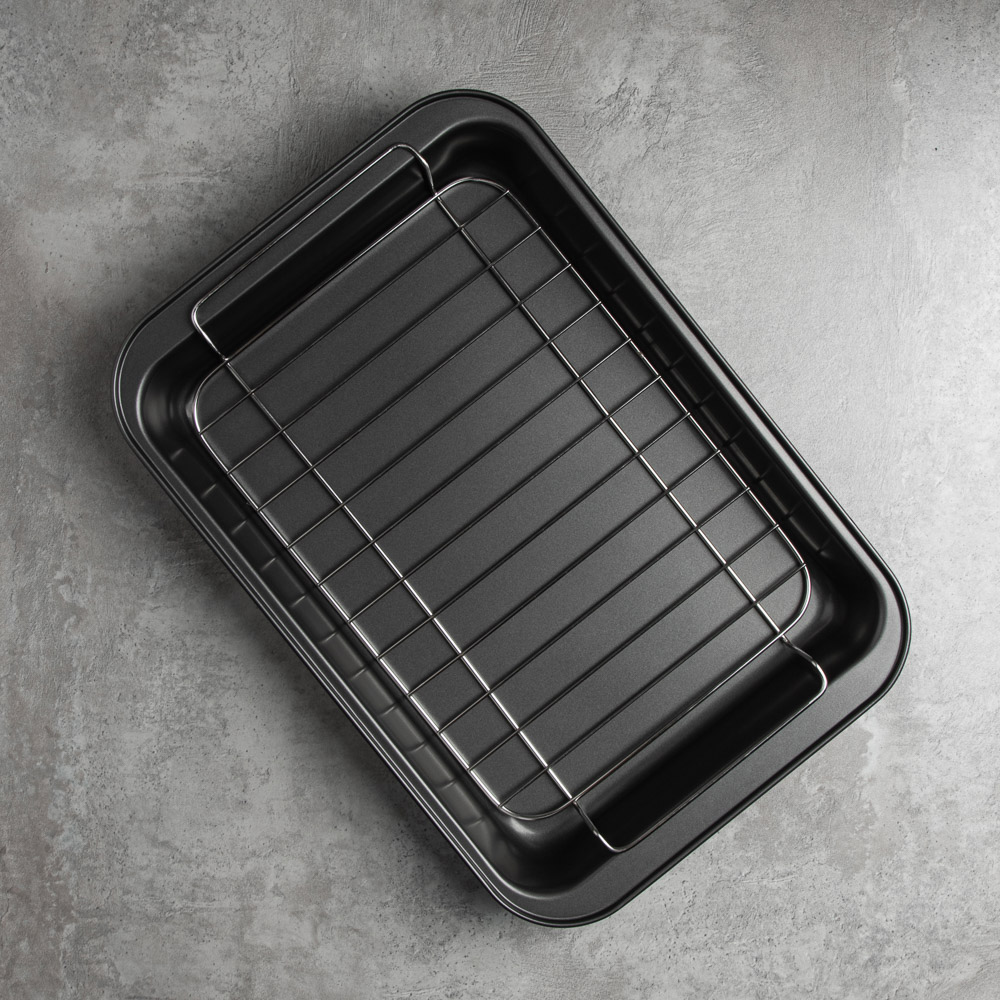 Противень глубокий с решеткой VETTA Ростер, 37x25x5 см, арт.№ 846-075