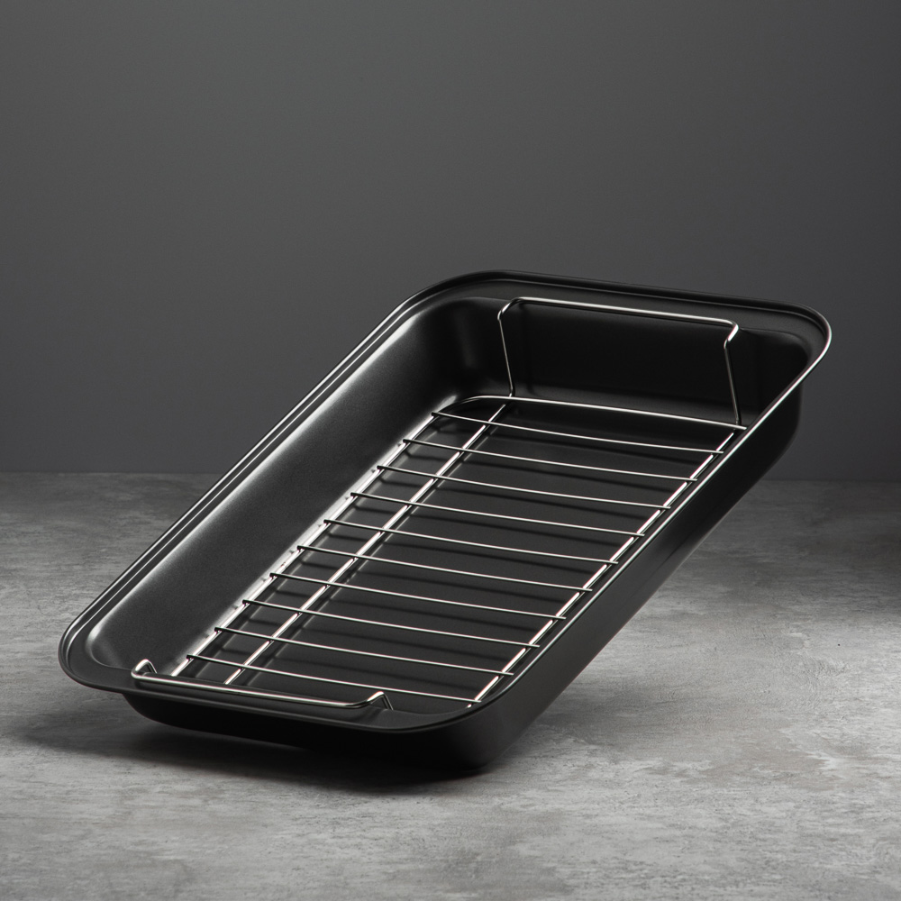 Противень глубокий с решеткой VETTA Ростер, 37x25x5 см, арт.№ 846-075