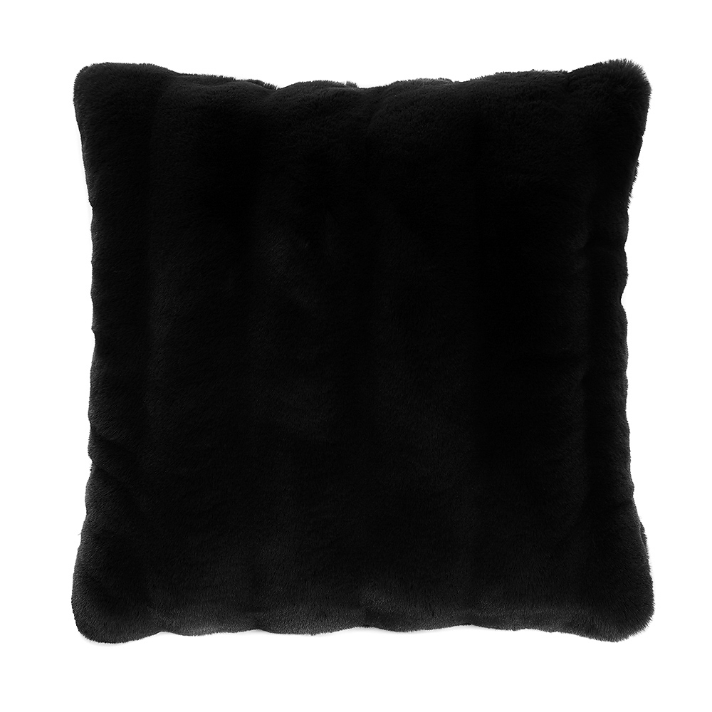 BY STAS MIKHAILOV Чехол для подушки меховой 50х50см, полиэстер, черный, арт.№ 497-069