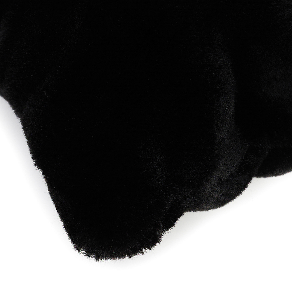 BY STAS MIKHAILOV Чехол для подушки меховой 50х50см, полиэстер, черный, арт.№ 497-069