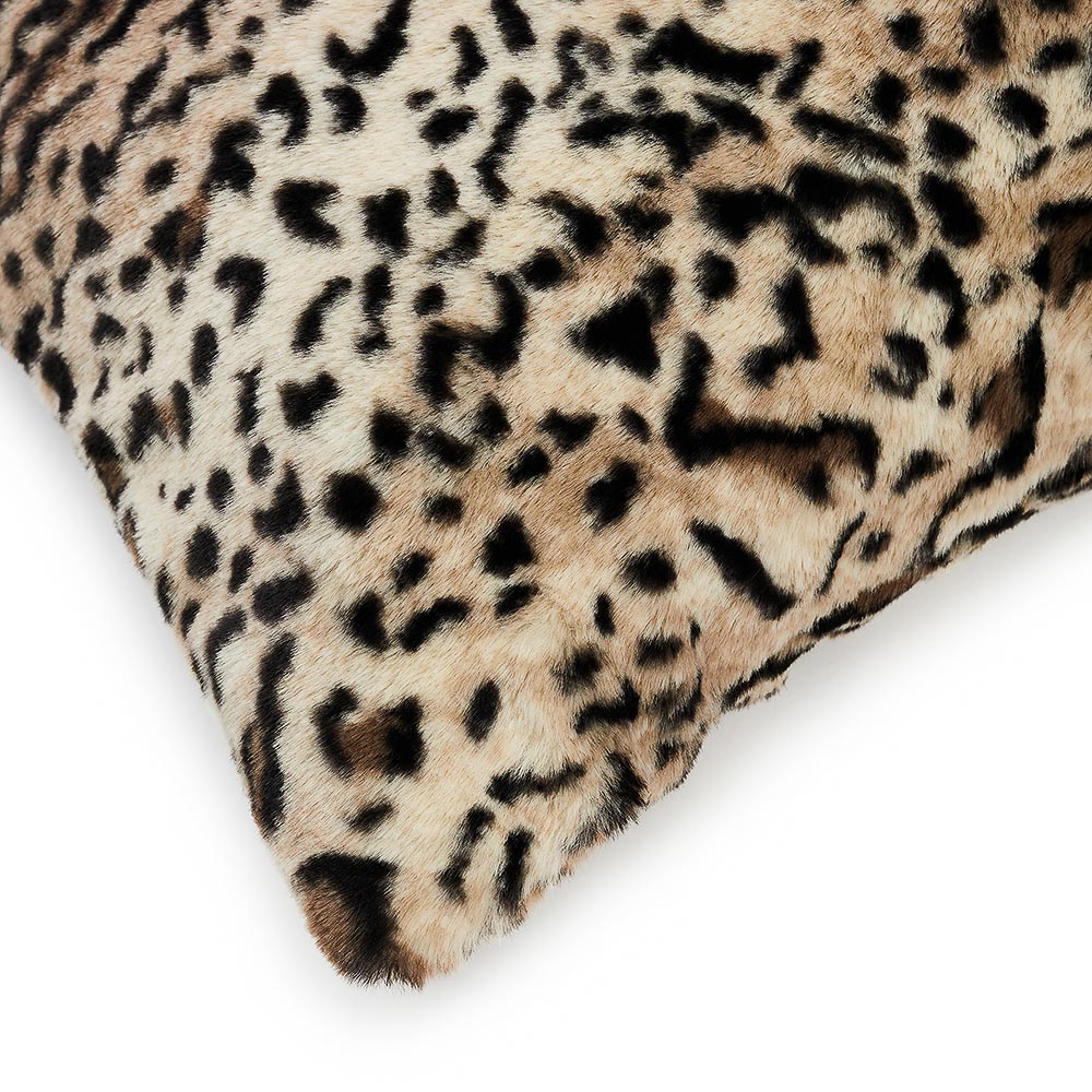 BY STAS MIKHAILOV Чехол для подушки меховой 50х50см, полиэстер, леопард, арт.№ 497-070