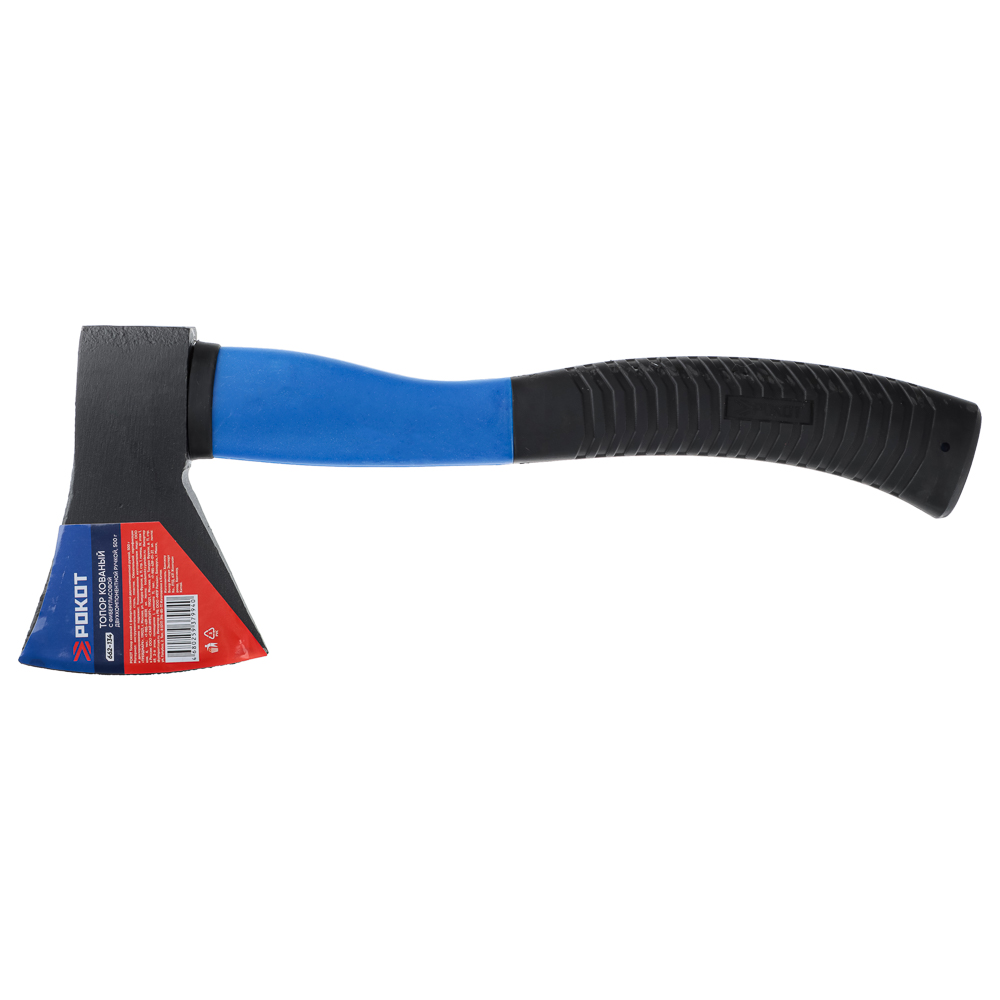 РОКОТ Топор кованый с фиберглассовой двухкомпонентной ручкой 500г, арт.№ 662-134
