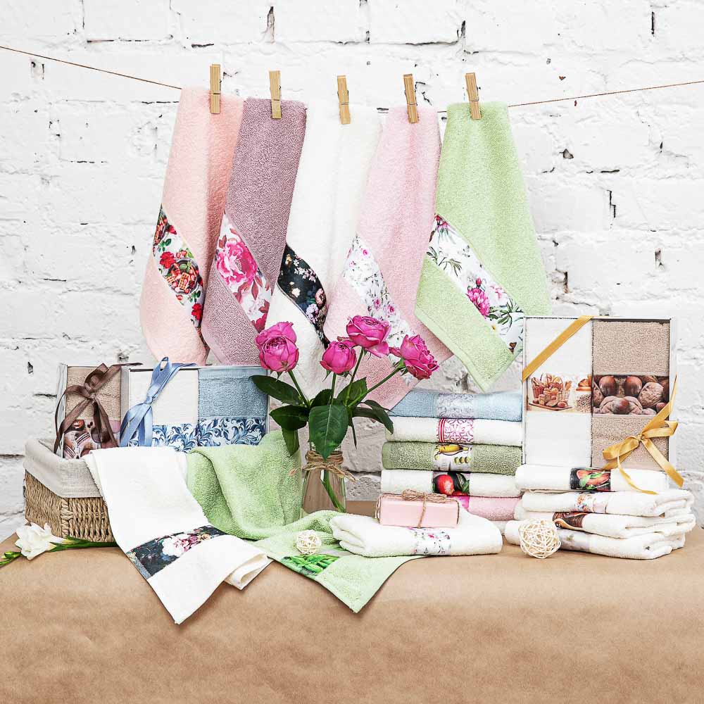 PROVANCE Комплект полотенец подарочных 2шт, "Мечта", 100% хлопок, 30х50см, 340гр/м, арт.№ 488-021