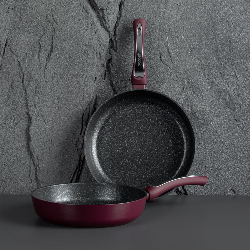 SATOSHI Ла Мери Сковорода литая d=26см, антипригарное покрытие мрамор, индукция, арт.№ 846-484