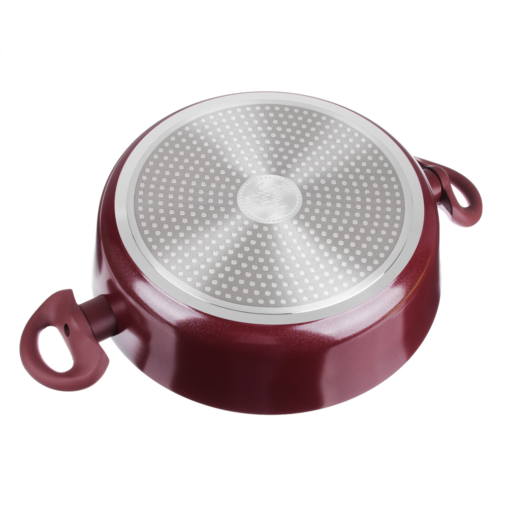 SATOSHI Ла Мери Сотейник литой 4,3л d=28х8см, с крышкой, антипригарное покрытие мрамор, индукция, арт.№ 846-488