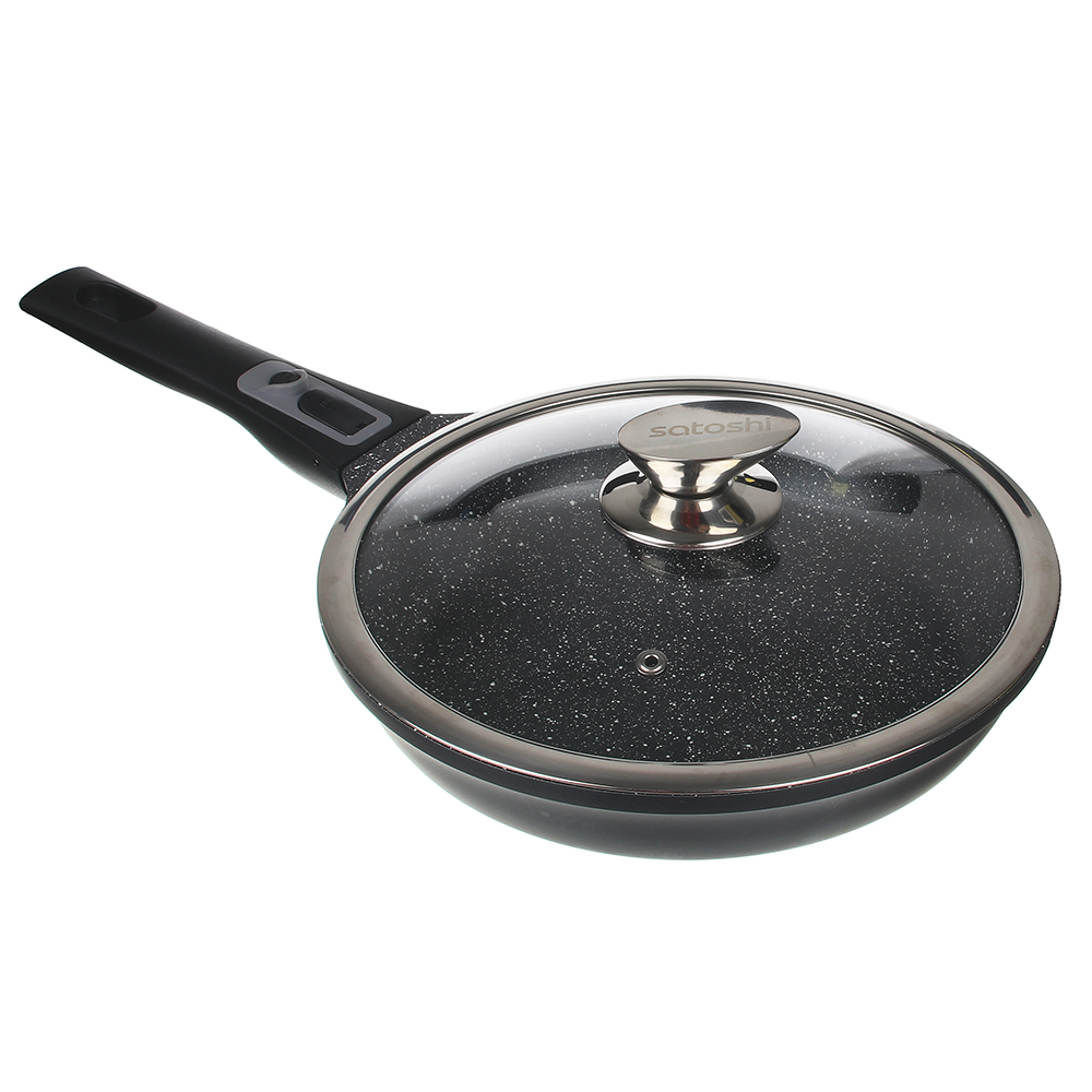 SATOSHI Безансон Набор посуды 20пр, антипригарное покрытие мрамор, съемные ручки, индукция, арт.№ 846-536