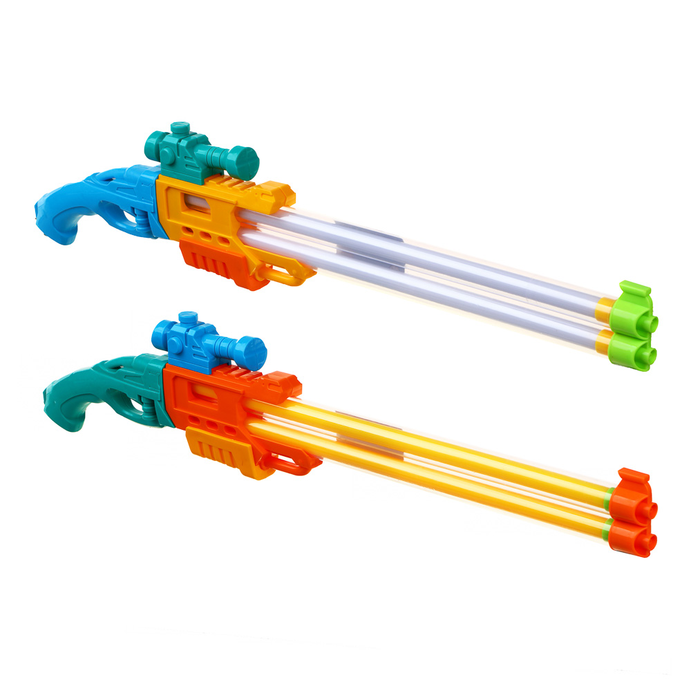 SILAPRO Помповая пушка, струя 2шт, 55х12х3.5см, 2 цвета, пластик, арт.№ 134-221