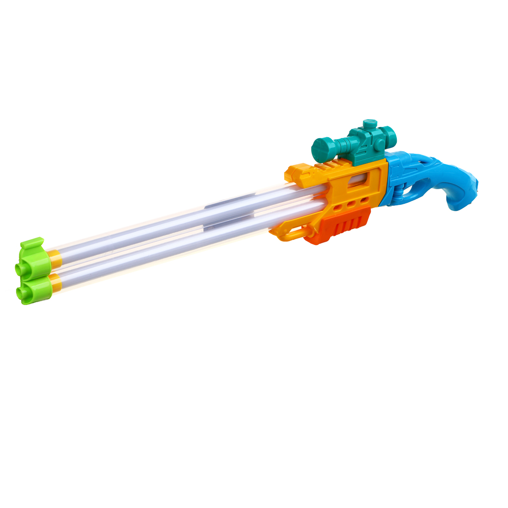 SILAPRO Помповая пушка, струя 2шт, 55х12х3.5см, 2 цвета, пластик, арт.№ 134-221