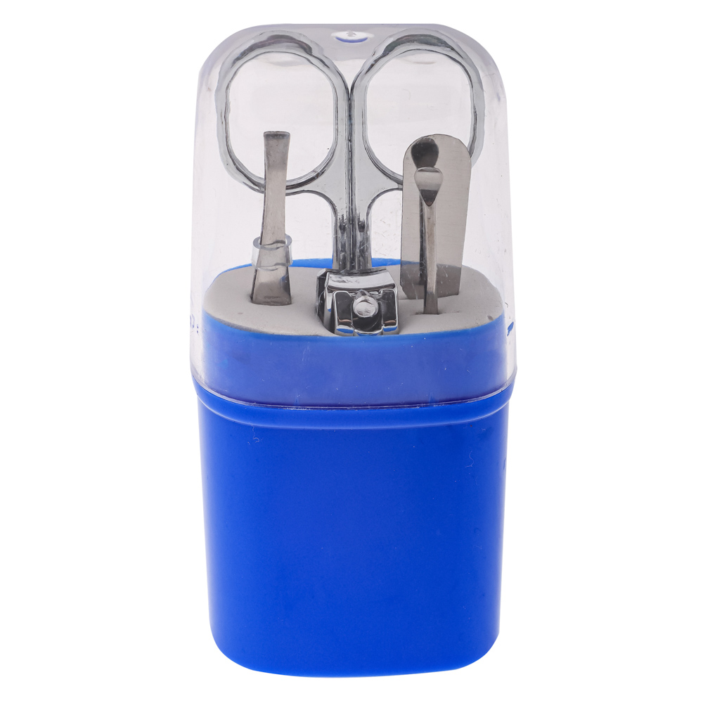 Набор маникюрный 5 пр. (ножницы, книпсер, пилка д/ногтей, пинцет, шабер) в пласт. Футляре, арт.№ 305-341