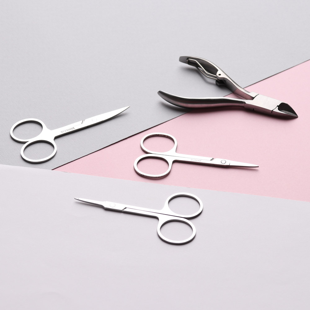 ЮНИLOOK Ножницы маникюрные для кутикулы с прямыми лезвиями, сталь, 8,8см, HS-0621-2, арт.№ 305-276