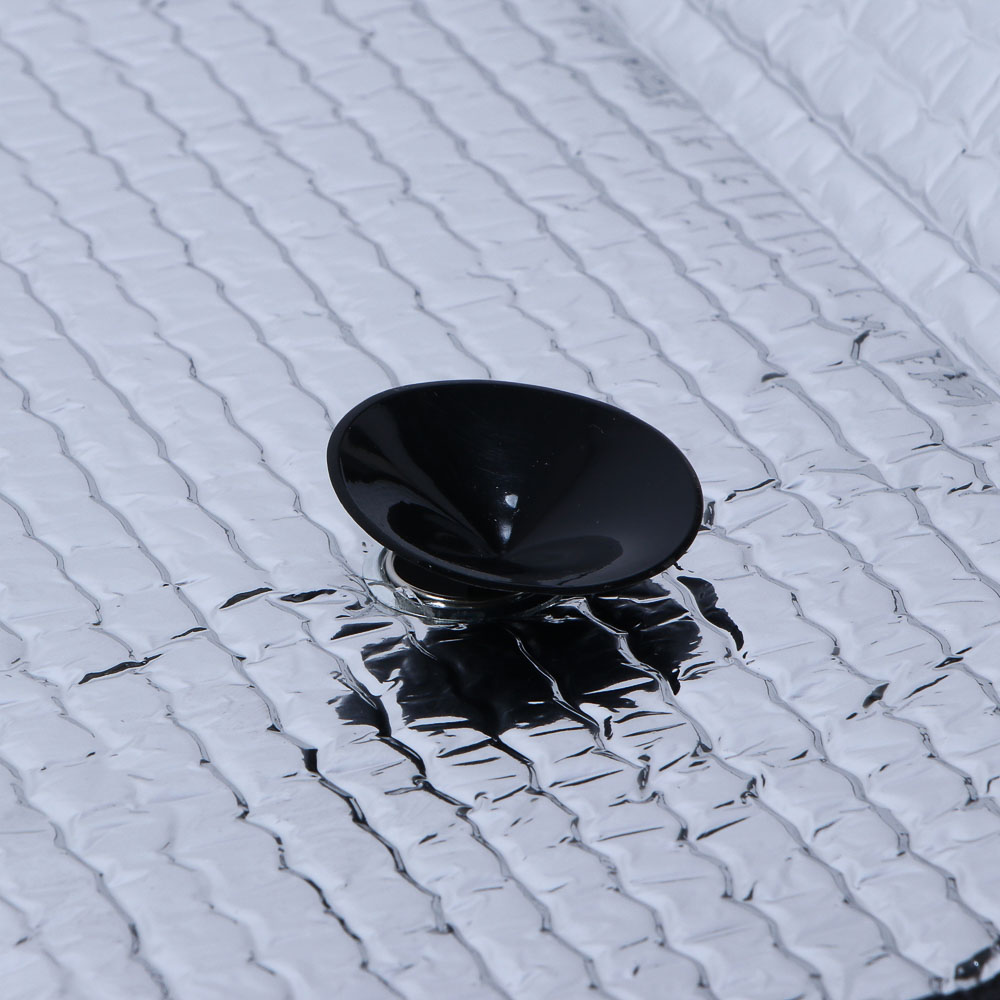 ЕРМАК Шторка солнцезащитная на лобовое стекло, 145x70см, серебристая, 110035S, арт.№ 718-020