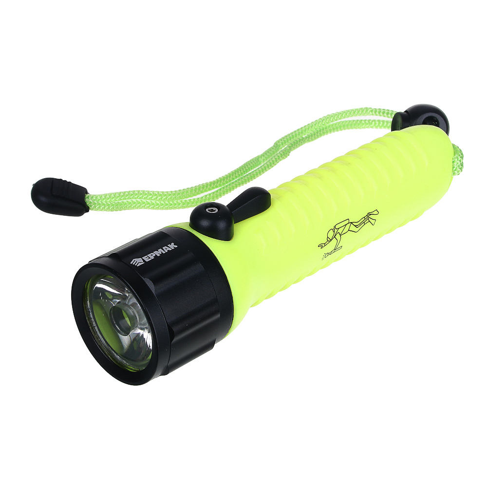 ЕРМАК Фонарь водонепроницаемый, 1 XPE LED, 4xAA, 1 режим, пластик, алюминий, арт.№ 224-020