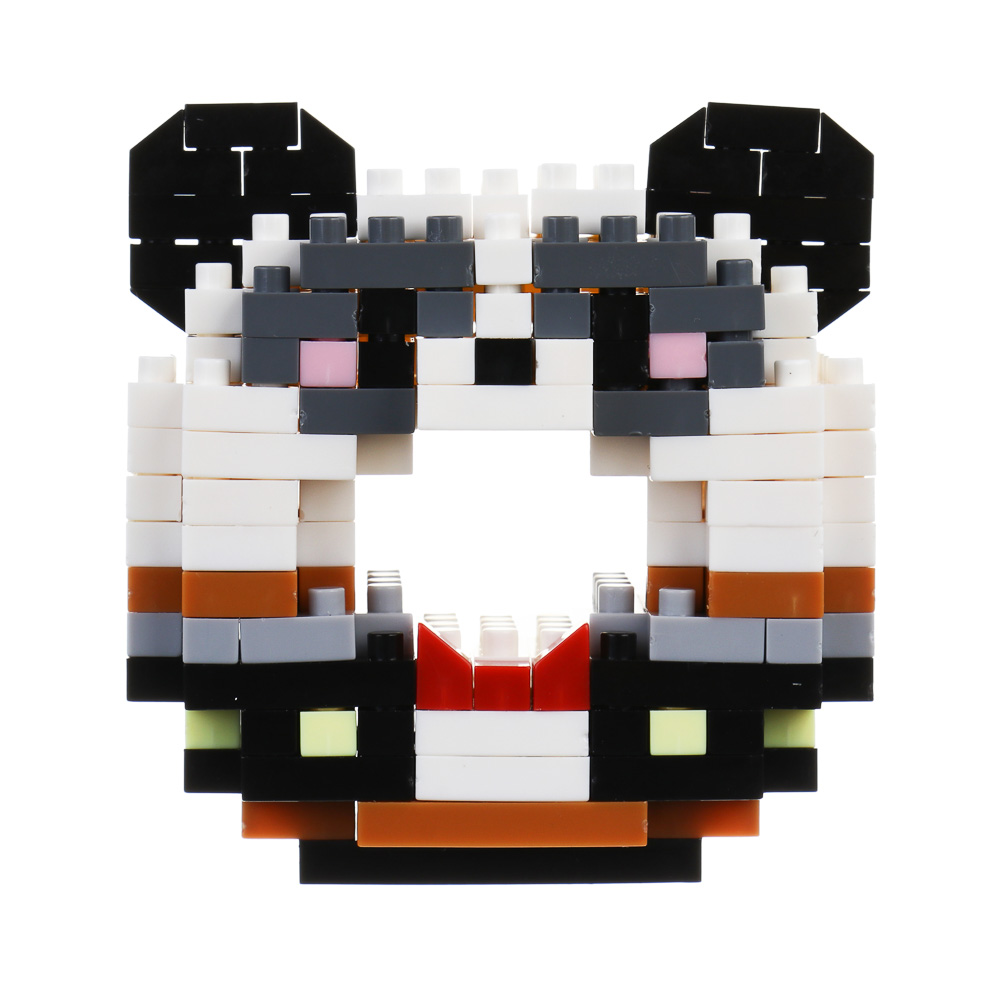 Конструктор мини 3D "ЗвероПончик", ABS, 7,8х4,1х11,3см, 12 видов, арт.№ 858-073