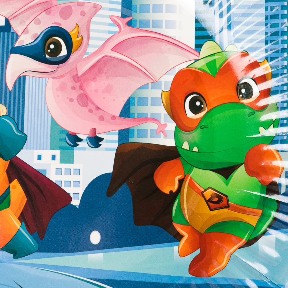 Набор тарелок 6шт, бумага, d18см, с изображением динозавриков, арт.№ 530-251