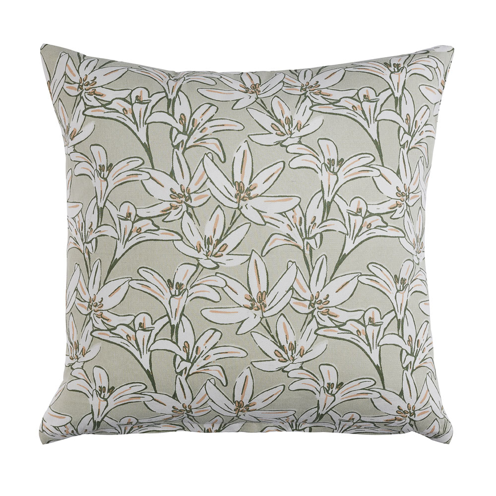 PROVANCE Эвкалипт Чехол для подушки 40х40см, 100% хлопок, зелёный, арт.№ 497-001