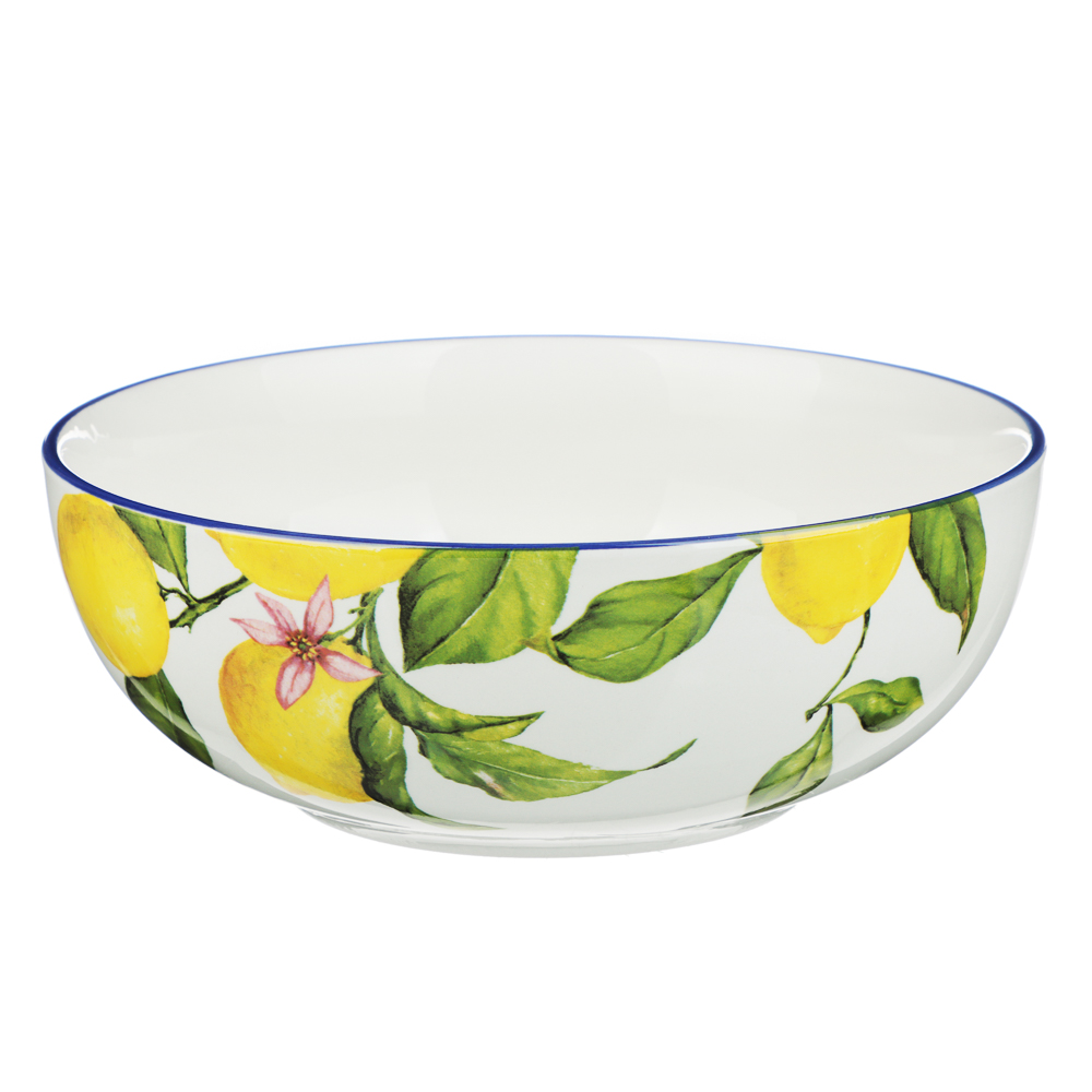 MILLIMI Лимоны Салатник, 800мл, 16,5х6см, керамика, арт.№ 824-531