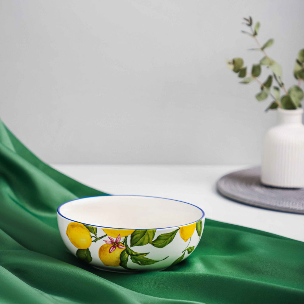 MILLIMI Лимоны Салатник, 800мл, 16,5х6см, керамика, арт.№ 824-531