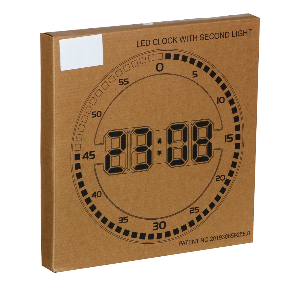 LADECOR CHRONO Будильник электронный круглый, пластик, USB / 1xCR2032, арт.№ 529-228