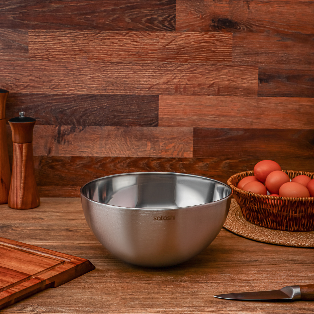 SATOSHI Салатник глубокий, 24см, 3300мл, нерж.сталь, арт.№ 812-084