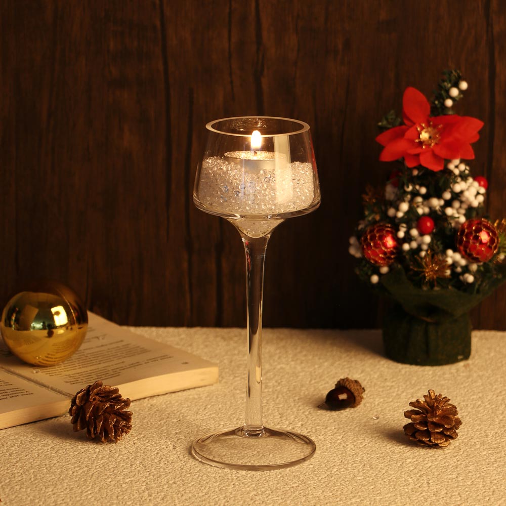 Набор из 3-х подсвечников, 20см, 23см, 26см, стекло, арт.75, арт.№ 477-220