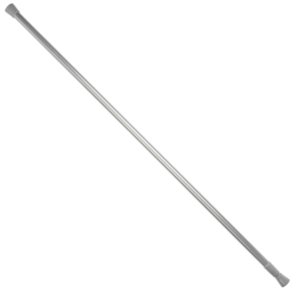 Карниз для шторы в ванную тм VETTA, 140-260 см, алюминий, серебристый, арт.№ 461-306