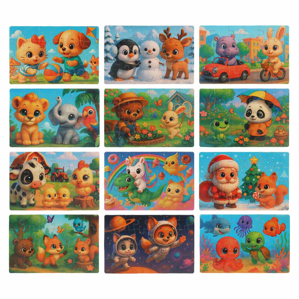 ХОББИХИТ Адвент календарь "Пазлы", картон, 30,2х19,8х5,2см, арт.№ 214-100