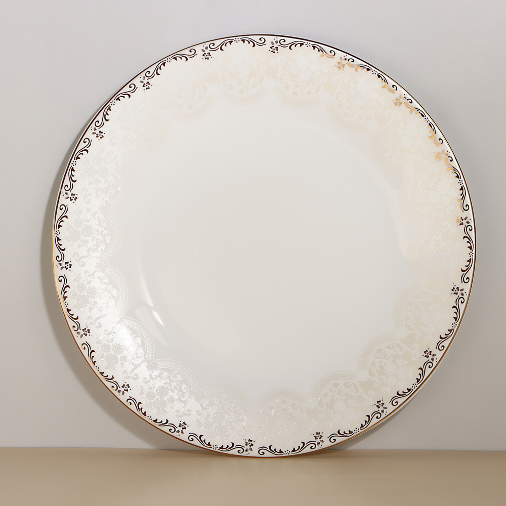 MILLIMI Руан Тарелка подстановочная опаловое стекло 25см, 21057, арт.№ 818-618