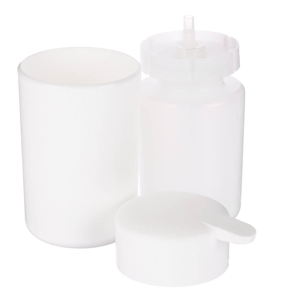 Диспенсер для жидкого мыла Flux, 250мл, белый, 7,5х7,5х14,5см, арт.№ 463-626