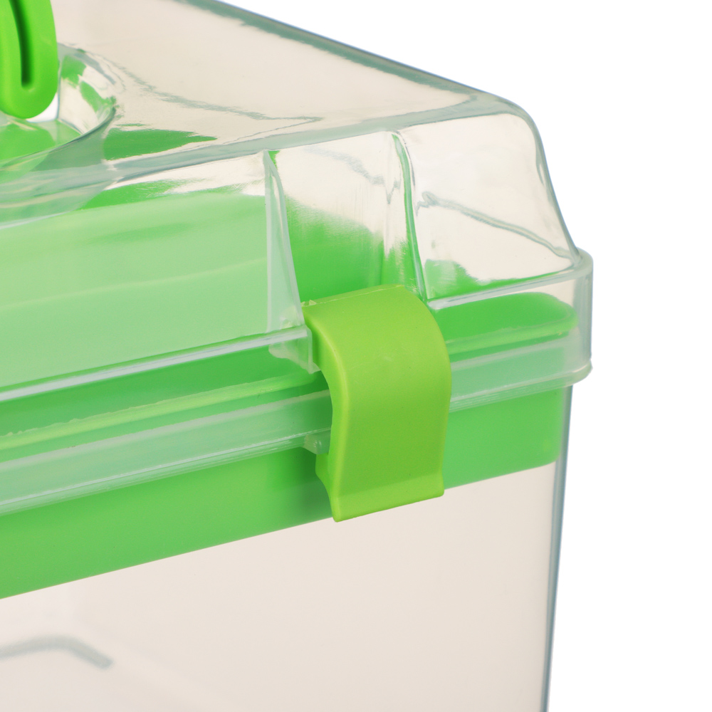 Бокс для мелочей, пластик, 17х11,5х11,5см, 3 цвета, арт.№ 444-190