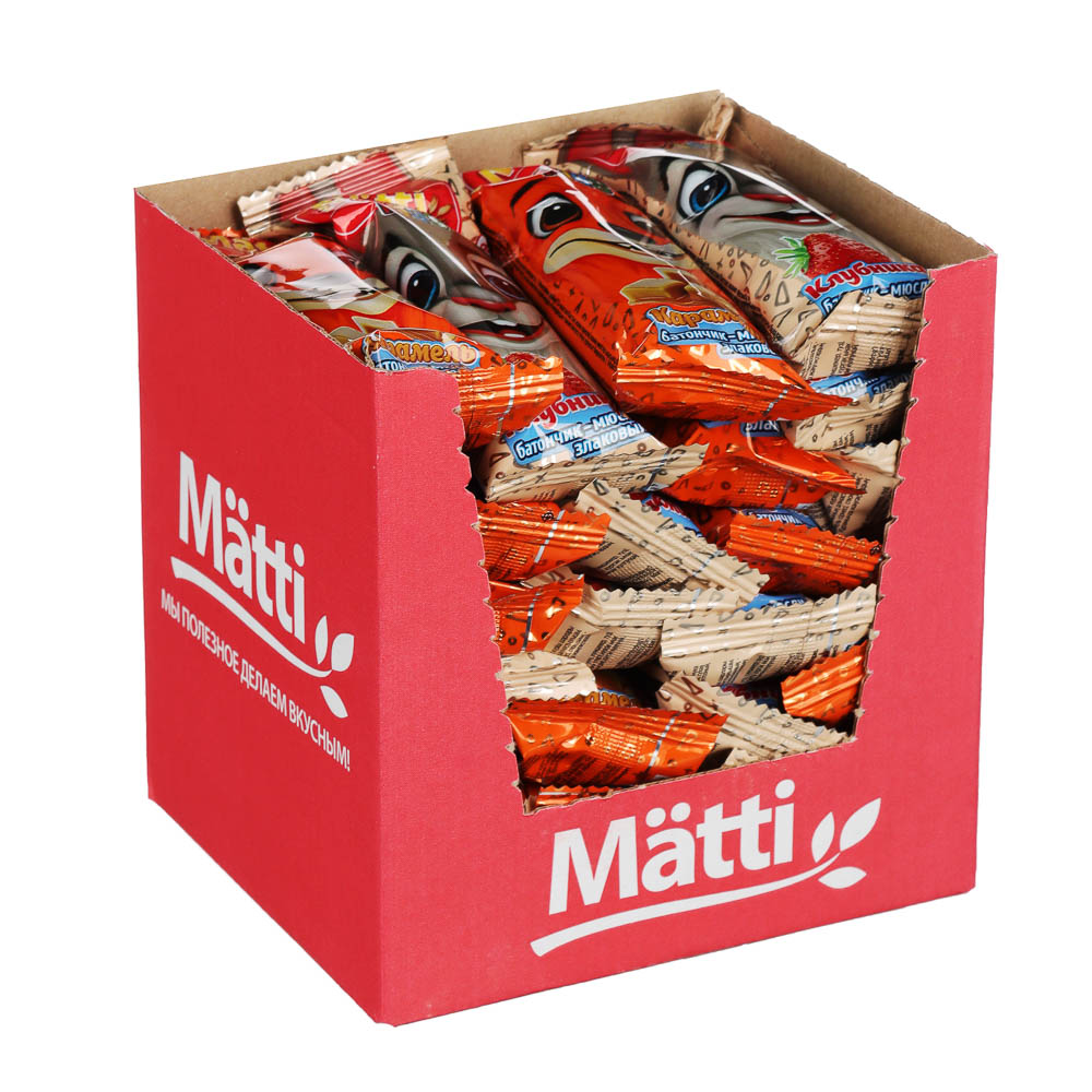 Злаковый детский батончик "Matti Kids" в ассортименте клубника, карамель, арт.№ 347-141