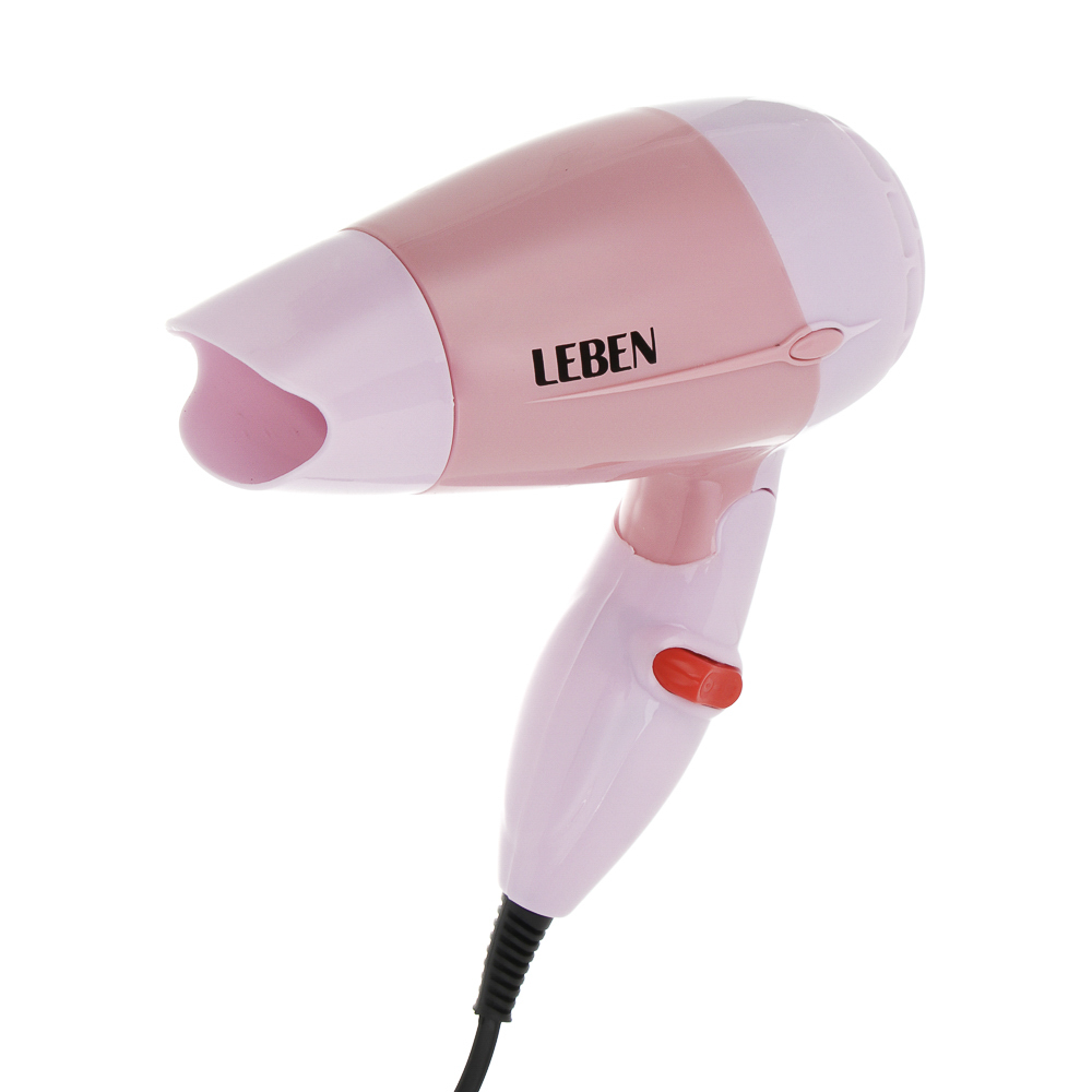 LEBEN Фен для волос дорожный 500Вт, 2 скорости, арт.№ 489-049