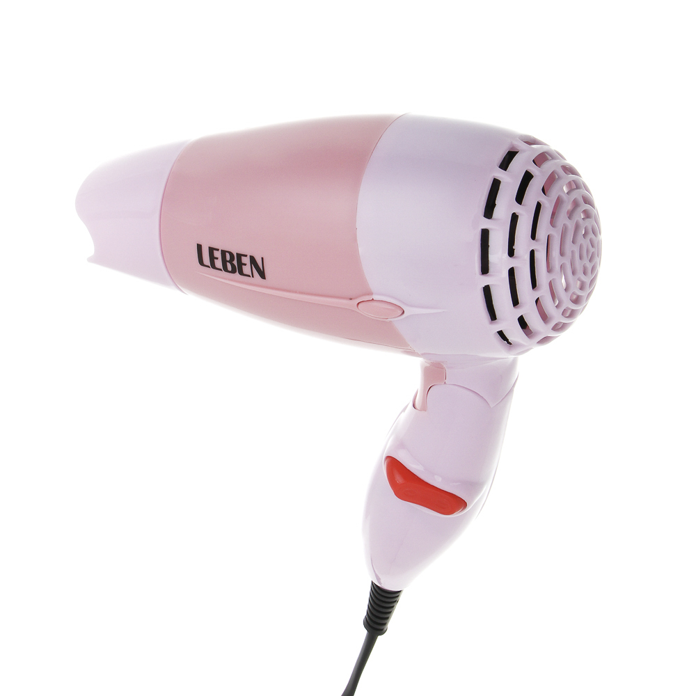 LEBEN Фен для волос дорожный 500Вт, 2 скорости, арт.№ 489-049