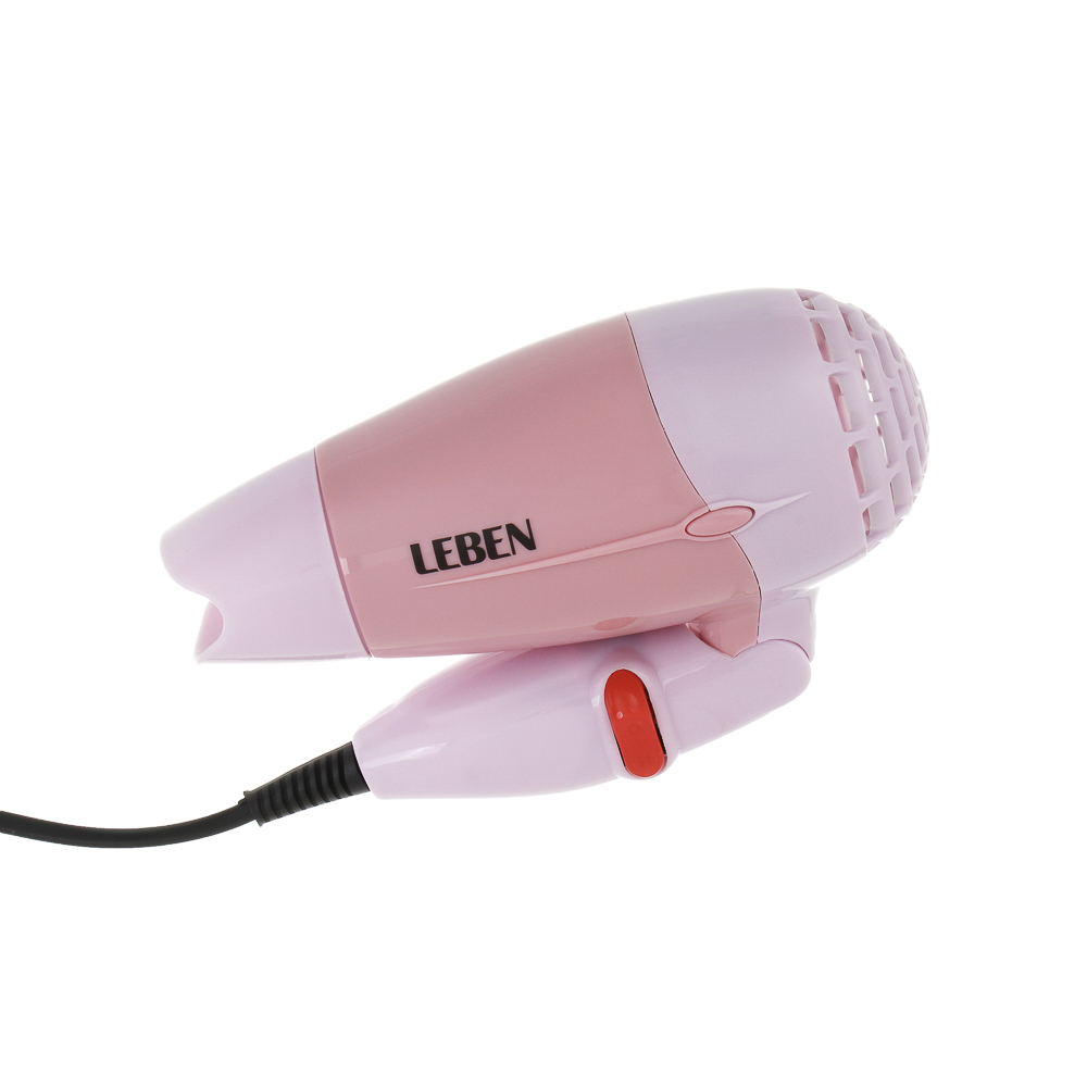LEBEN Фен для волос дорожный 500Вт, 2 скорости, арт.№ 489-049
