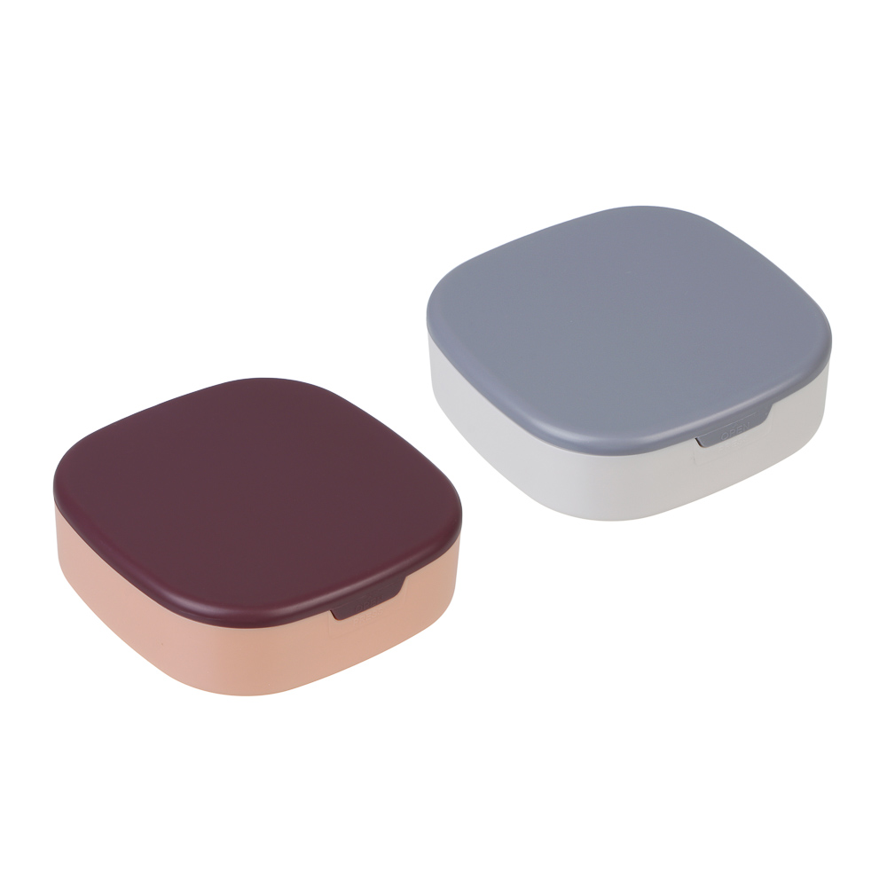 Шкатулка для украшений, 10x10x3 см, пластик, 2 цвета, арт.№ 504-968