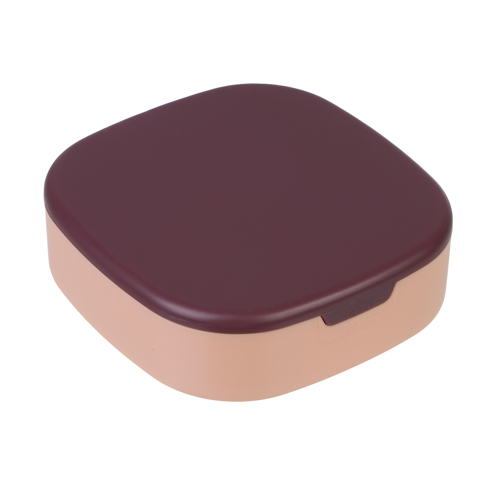 Шкатулка для украшений, 10x10x3 см, пластик, 2 цвета, арт.№ 504-968