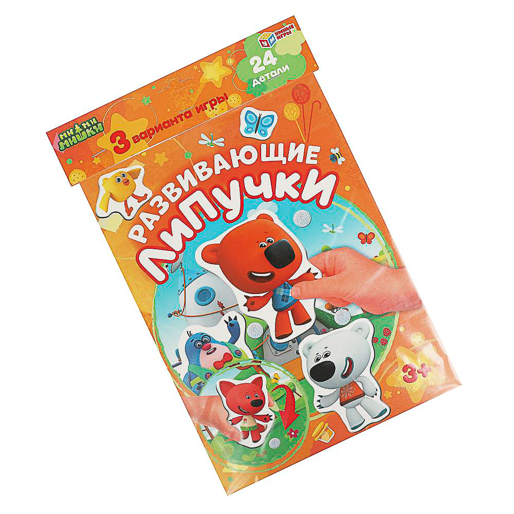 УМКА Развивающая игра "Липучки", в коробке, 22,х35х1см, 4 дизайна, арт.№ 874-127