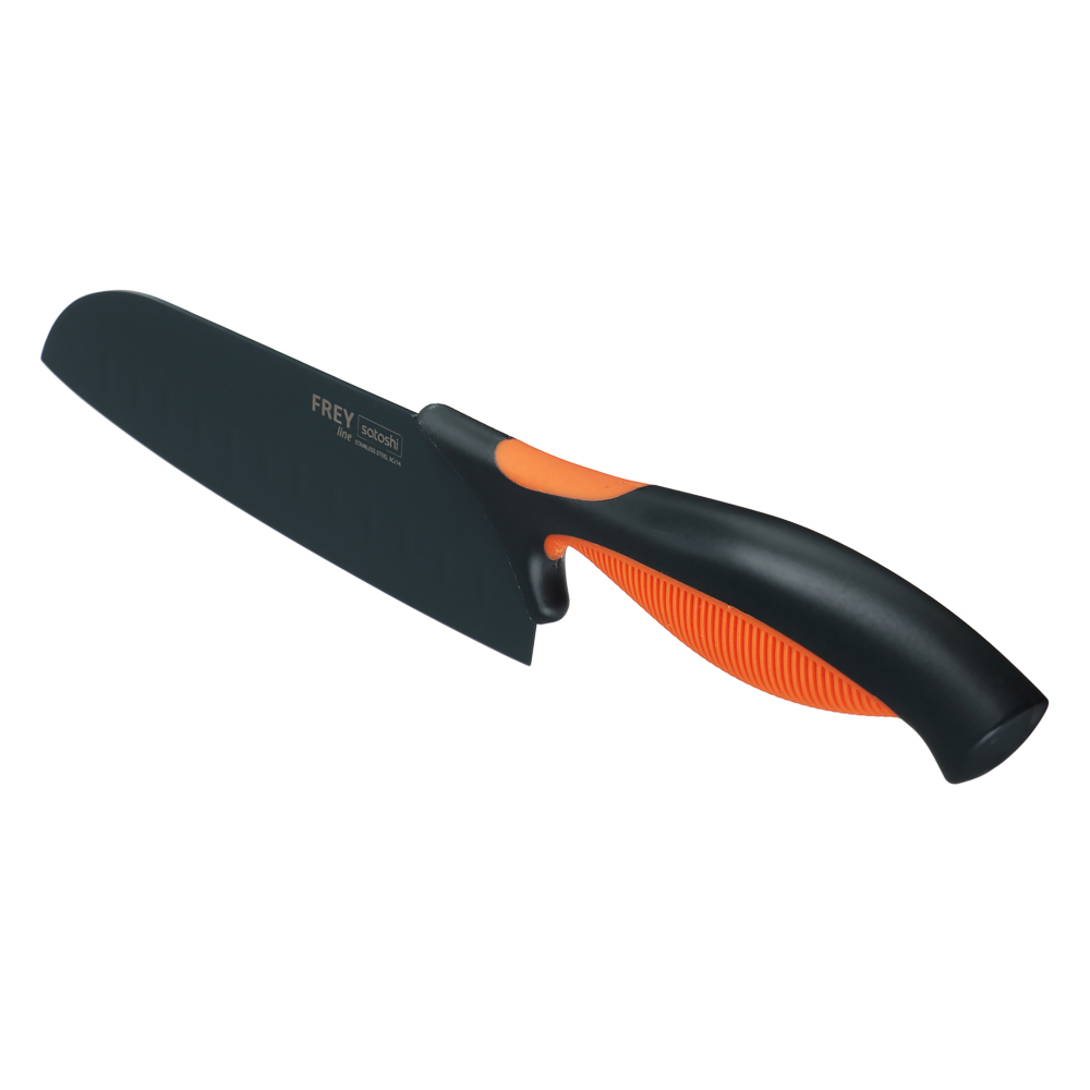 SATOSHI Фрей Нож кухонный сантоку 17см, нерж.сталь с антиналипающим покрытием, арт.№ 803-293