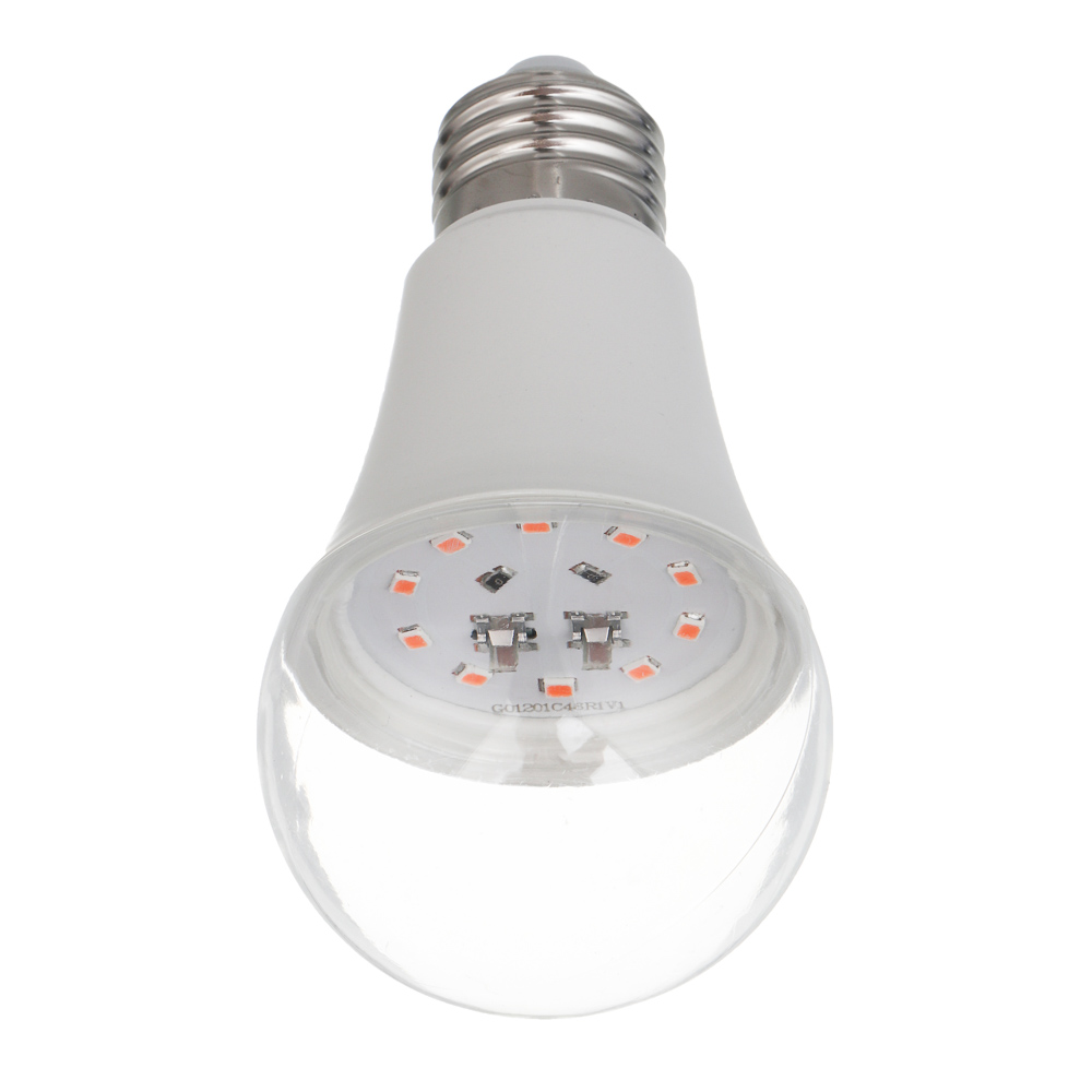 INBLOOM Лампочка для растений, 6х12см, 10LED, фиолетовый, Е27, 9Вт, PC, арт.№ 185-079