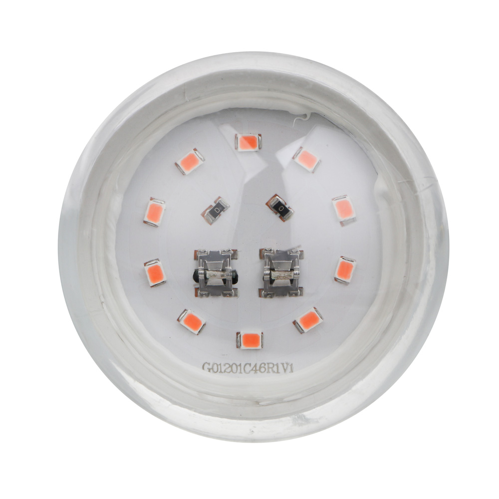 INBLOOM Лампочка для растений, 6х12см, 10LED, фиолетовый, Е27, 9Вт, PC, арт.№ 185-079