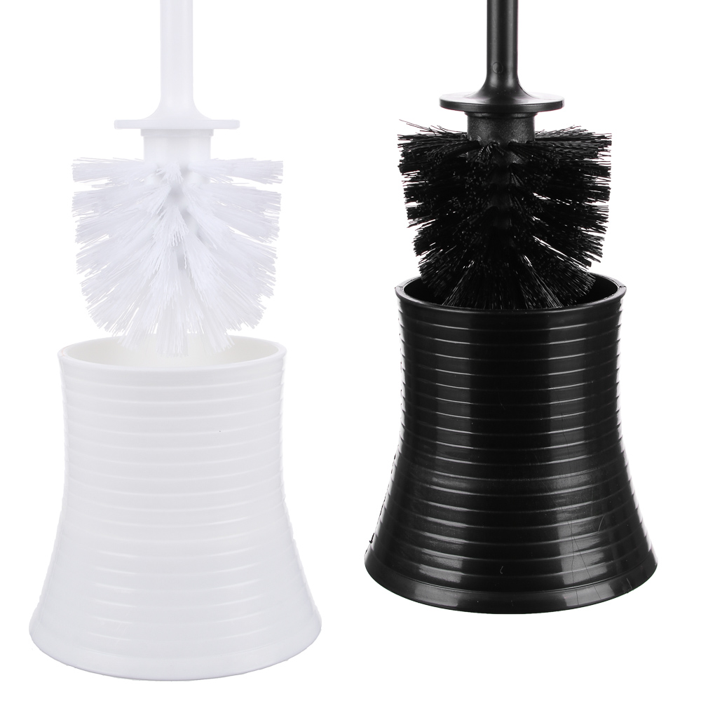 Ёрш для туалета тм VETTA Твист, пластик, 41,5х11,5см, 2 цвета, арт.№ 463-840