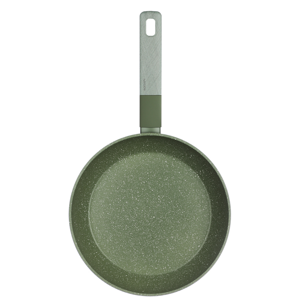 SATOSHI Кантри Сковорода литая d24см, антипригарное покрытие мрамор, индукция, 3 цвета, арт.№ 846-760