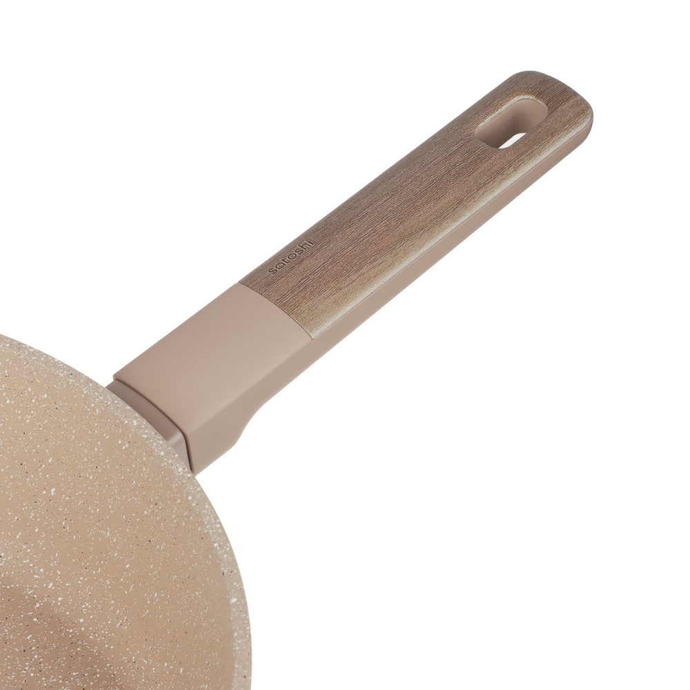 SATOSHI Кантри Сковорода литая глубокая d=28см, антипригарное покрытие мрамор, индукция, 3 цвета, арт.№ 846-762