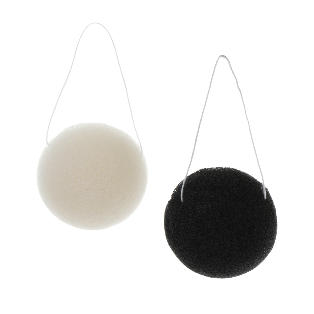 Спонж конняку для умывания тм ЮНИLOOK, растение Amorphophallus konjac 7,2х4,2см, 2 цвета, арт.№ 357-400