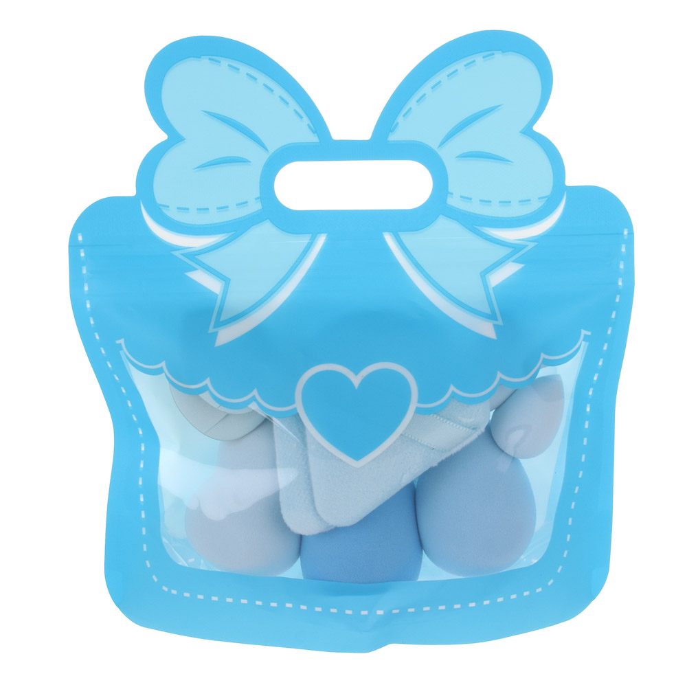 Набор спонжей 12 шт тм ЮНИLOOK, полиуретан, полиэстер, 4 цвета, подар.уп., арт.№ 357-401